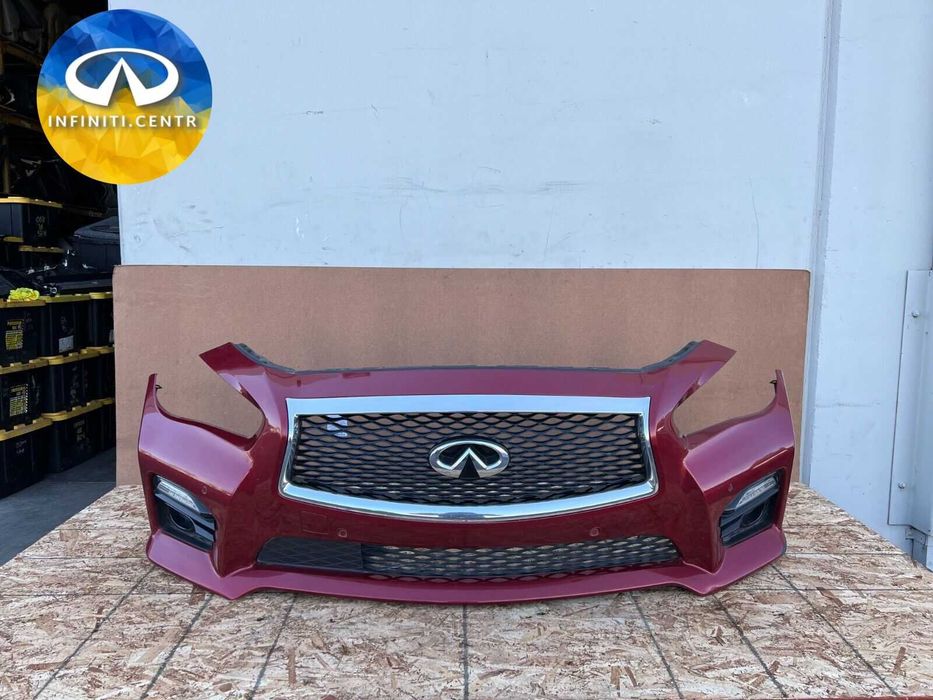 Накладка пер. бампера с решетками и датчиками в сборе INFINITI Q50