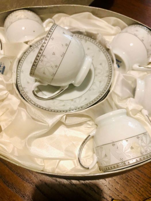 Conjunto de 6 chávenas de chá