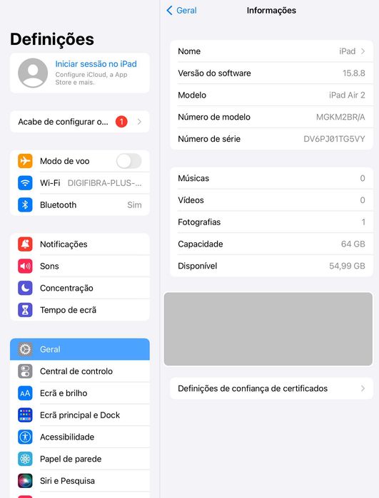 iPad Air 2 prata 11"