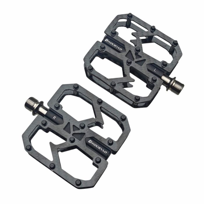 Carbon + Tytan KOCEVLO pedały platformowe rower ultralekkie carbonowe tytan