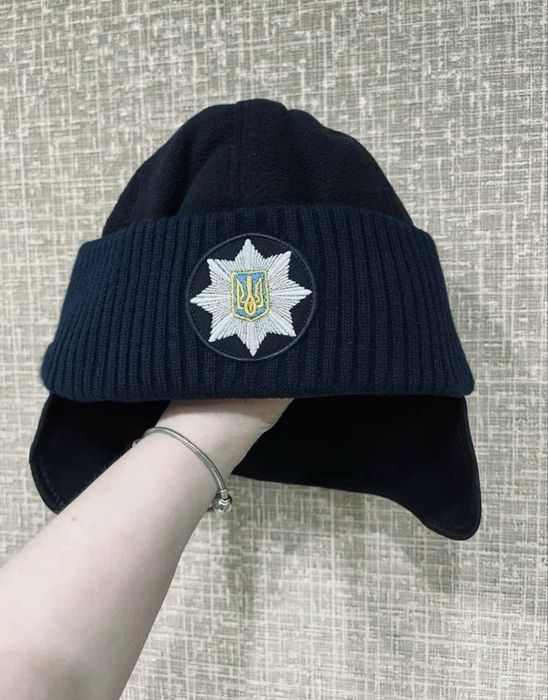 Шапка тепла зимова поліція
