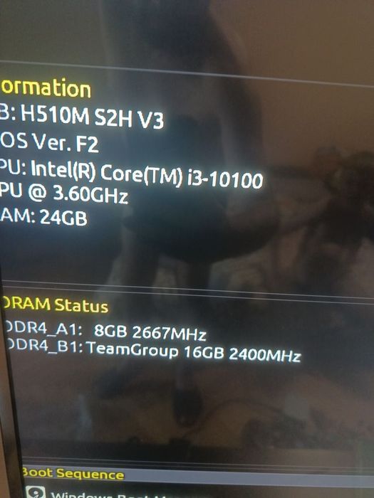 i3 gigabyte h510m +24gb+128+240