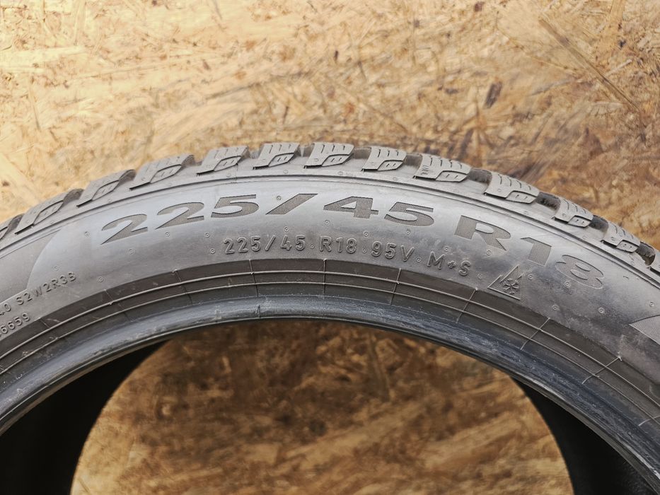 Jak Nowe!!  225/45 r18 Pirelli Powergy Winter._2024rok!_7,8mm