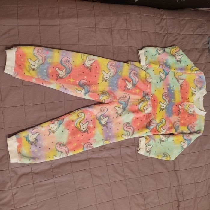 Пижама тёплая с единорогами 110-116