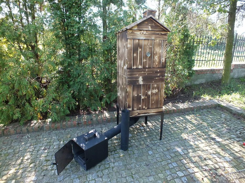 Wędzarnia Drewniana Ogrodowa XXL + OPALANA GRATIS!