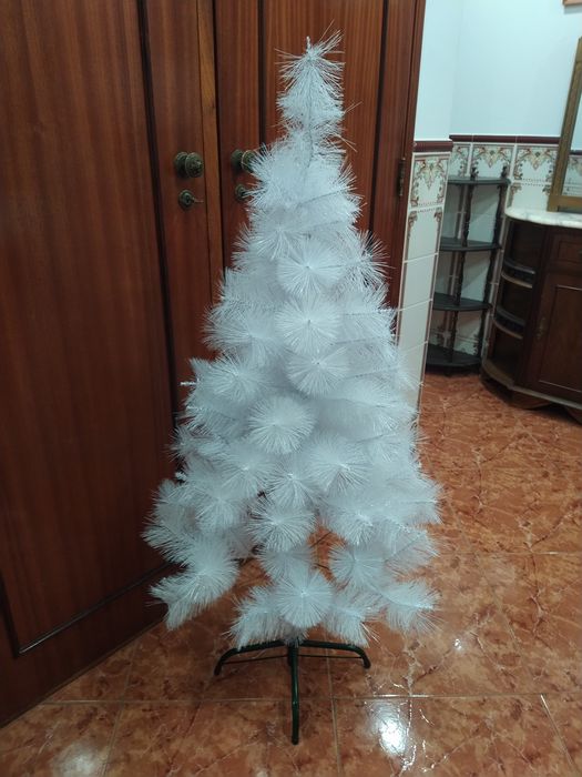 Árvore de natal branca casa quarto apartamento vivenda escritório gabi