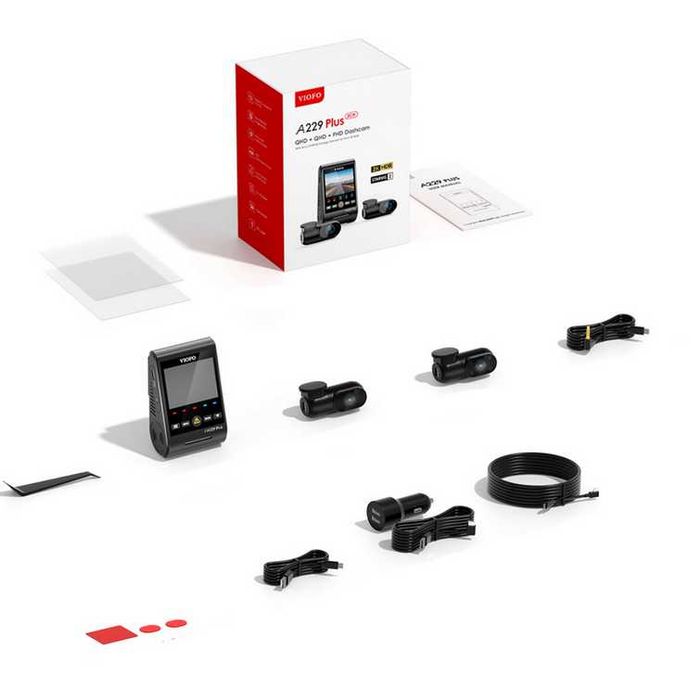 Kamera samochodowa Viofo A229 Plus 3CH – 3 kamery, 4K, GPS, WiFi