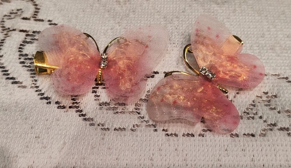 Spinki do włosów MOTYLKI 2szt