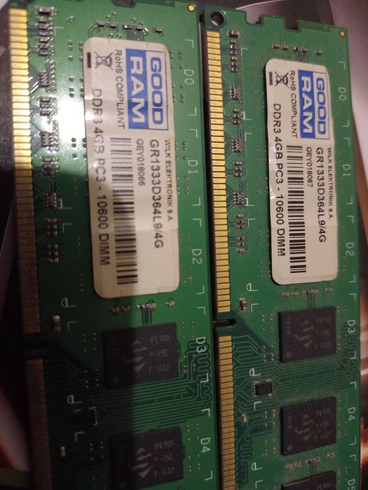 DDR3 GoodRam  2×4 8Gb