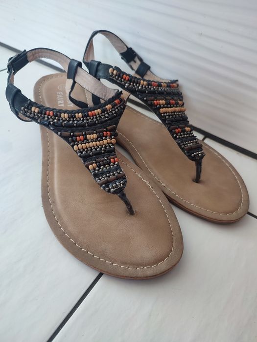 Sandały damskie boho japonki