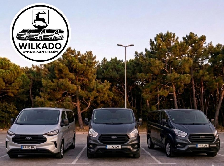 Wynajem busa osobowego-wypożyczalnia busów Fordy Custom 8-9 os