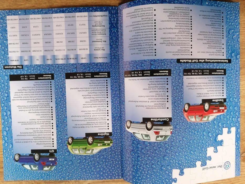 Prospekt VW Paleta kolorów