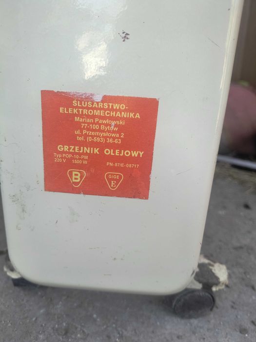 Piecyk olejak  uzywany