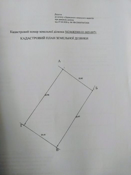 Земля  під  забудову   Велика  Омеляна