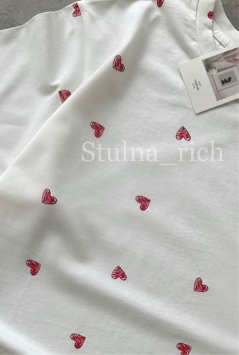 РОЗПРОДАЖ! Футболки в принт сердечка та ведмедики! НОВІ (ТУРЦІЯ)