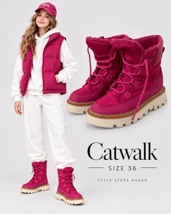 Ботинки дутики утепленные Catwalk p 26( 23см)
