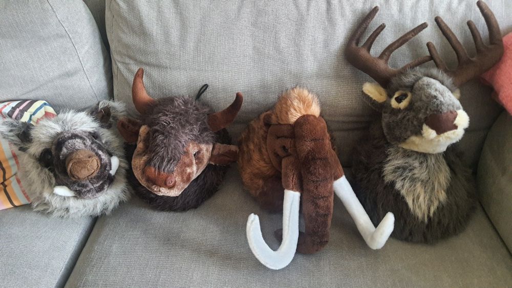 troféus em Peluches para parede - Quarto de criança