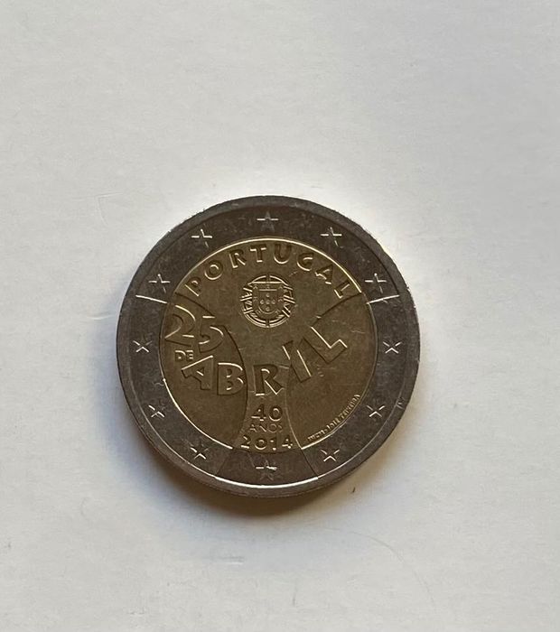 Moeda 2014 - 2€ - Portugal 40º Aniversário da Revolução de 25 de Abril