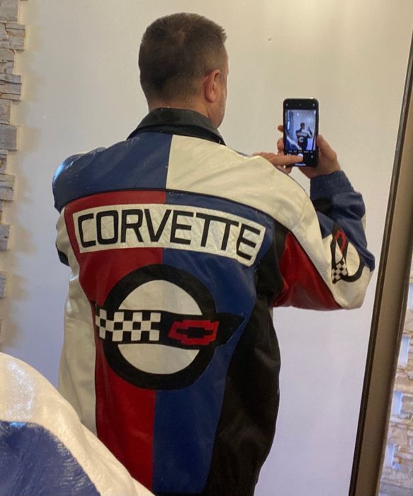 Шкіряна куртка вінтаж Corvette Valley Boys XXL