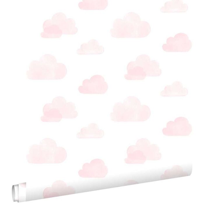 Papel de parede CLOUDS light pink - NOVO 2 rolos