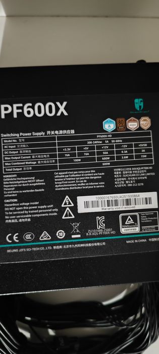 Продам блок питания PF600X