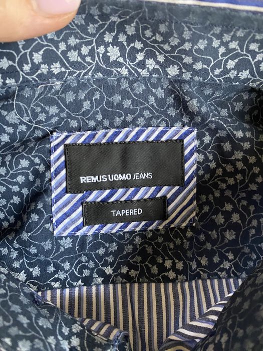 Koszula meska Remus Uomo Jeans r.M bawełna granat