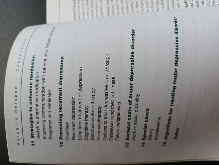 "Managing Relapse in Depression" por Nierenberg, Sussman e Trivedi