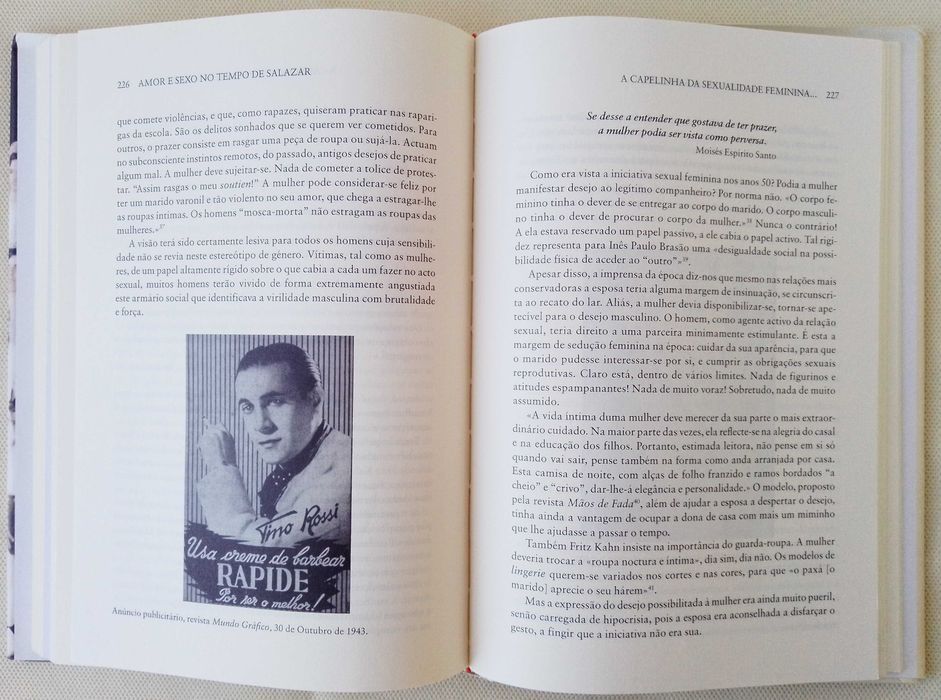 "Amor e Sexo no Tempo de Salazar" – Isabel Freire (Esgotado nas Livrarias)