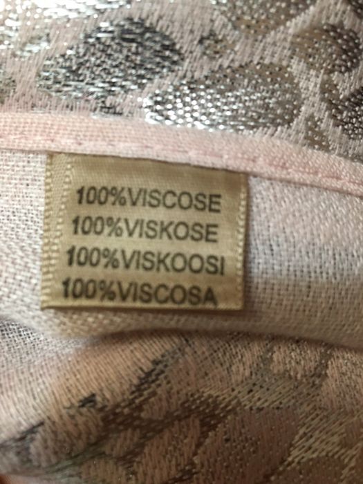 Szal dwokolorowy100% wiskoza srebrnym wzorwm