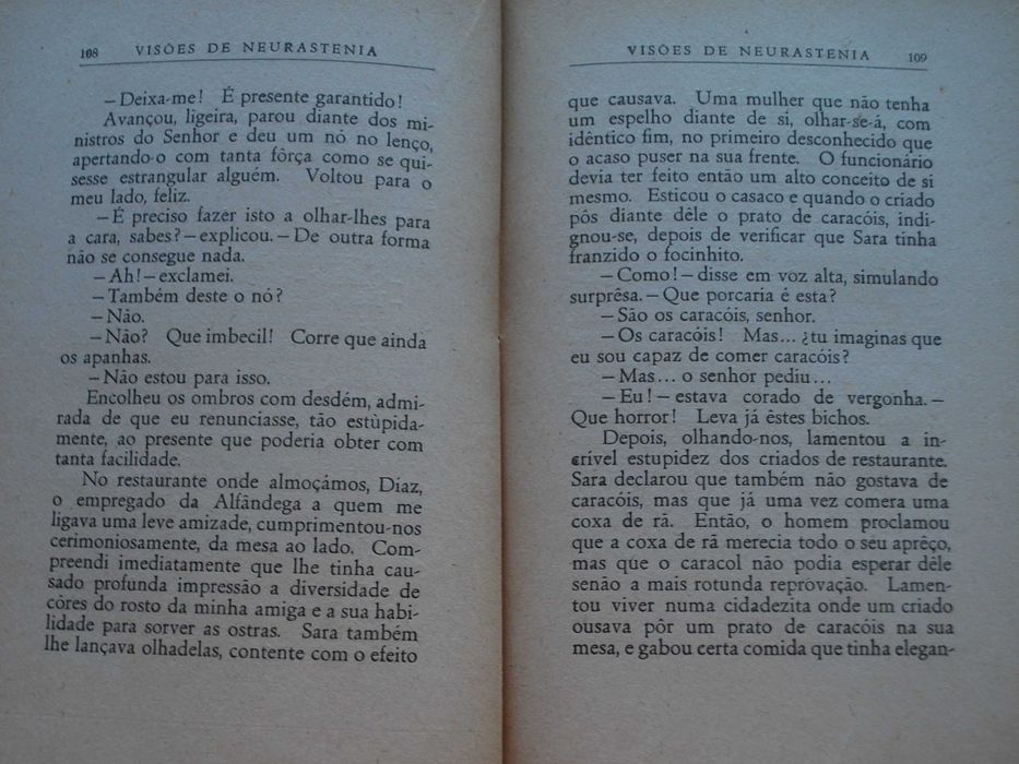 Visões de Neurastenia de W. Fernandez Florez - 1ª Edição 1942