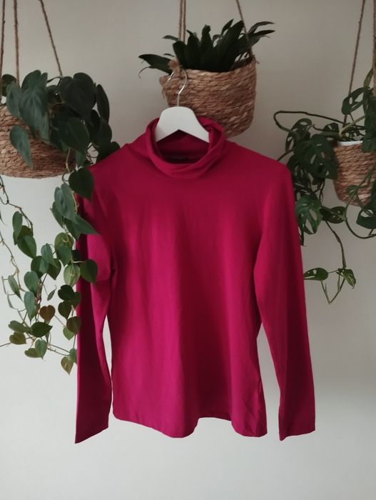Bluzka golf amarantowy, basic r.M 38 Gerry Weber
