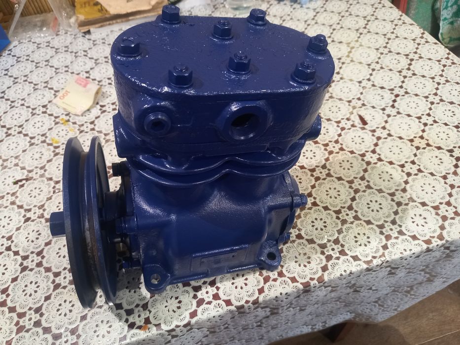 Компрессор МАЗ КРАЗ 2-цилиндровый повыш. производ. (со шкивом)