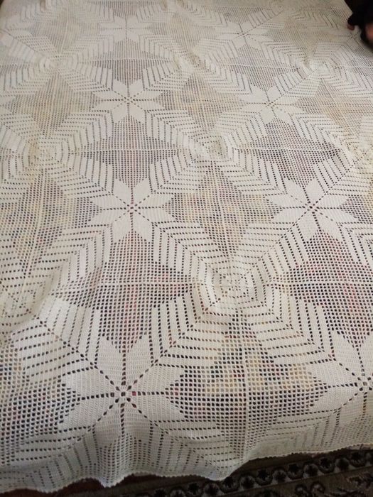 Colcha renda feita a mao
