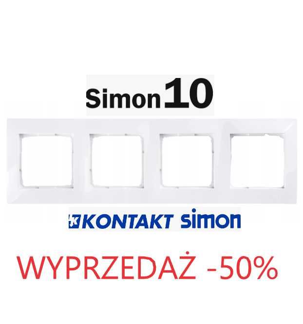 Simon 10 CR4/11 Ramka 4- krotna, biały