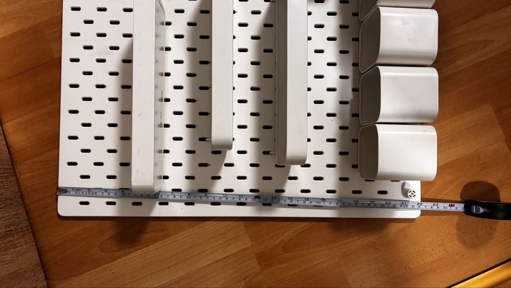 SKÄDIS Tablica perforowana kombinacja, biaty