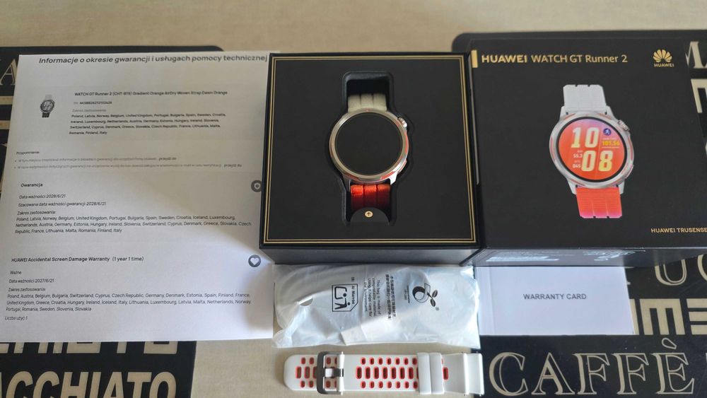 HUAWEI WATCH GT RUNNER 2 NOWY NIEUZYWANY 2X pasek gwarancja producenta 24M! Komplet