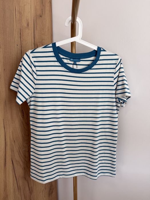 Moraj t-shirt damski w paski bawełna L