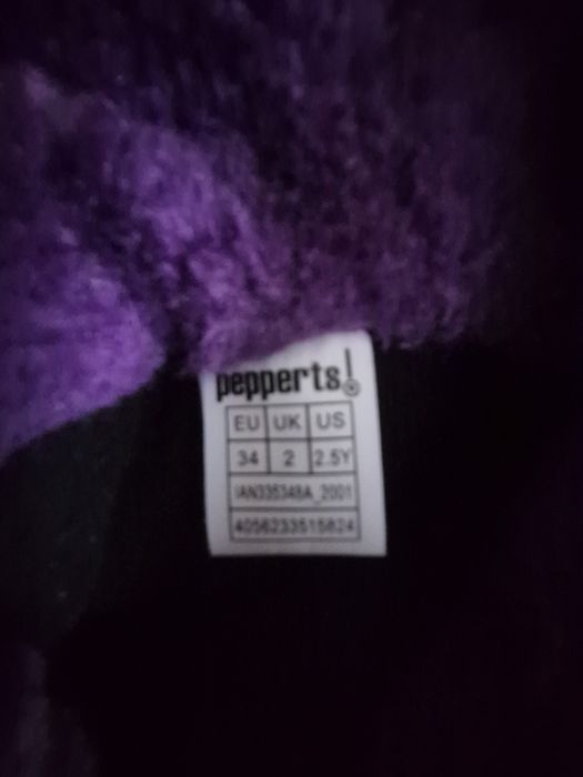 Sprzedam używane śniegowce dziecięce r. 34 firmy Pepperts