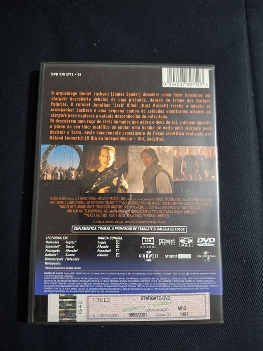 Dvd Stargate. Edição Especial.