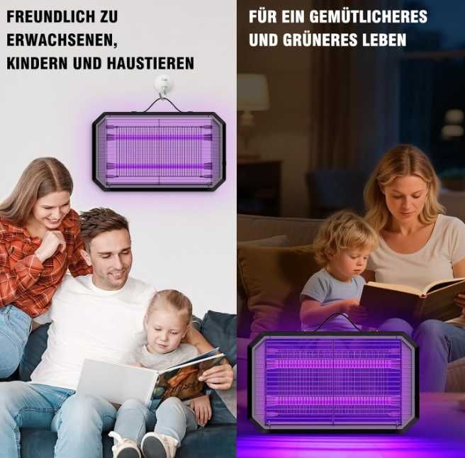 Elektryczna lampa owadobójcza 4200V UV do domu i ogrodu