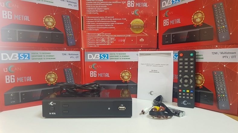 НОВИНКА Спутниковый ресивер тюнер Mpeg4 UCLAN B6 Metal NEW U2C