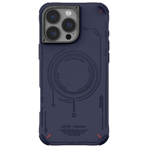 Skinarma etui Mecha iPhone 16 Pro 6.3"   Magnetic Charging granatowy/