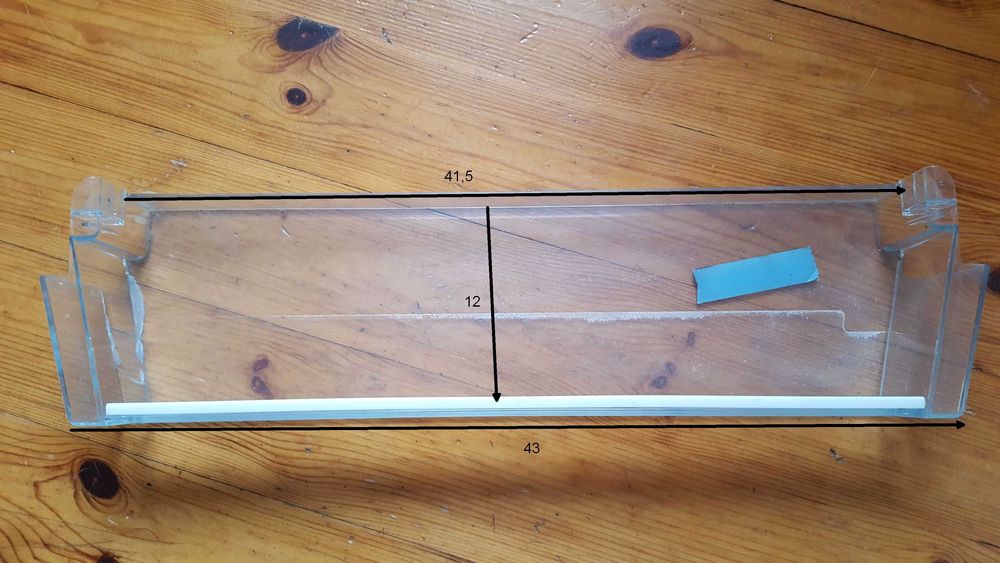 Półka balkonik plastikowy długość 43 cm