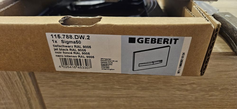Przycisk do stelaża Geberit SIGMA 50 - Nowy Czarny 115.788.DW.2