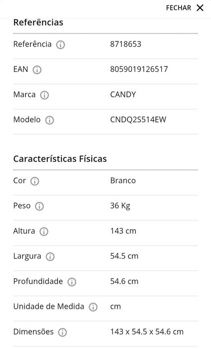 Frigorifico Candy