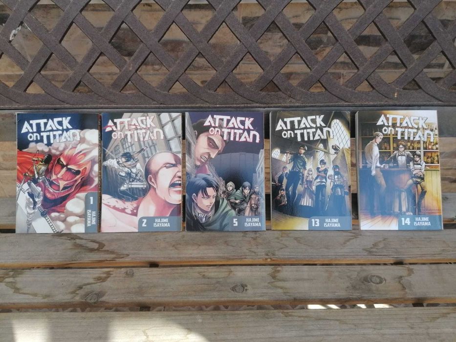 Attack on Titan/Shingeki no Kyojin - Volumes 1, 2, 5, 13 e 14 (inglês)