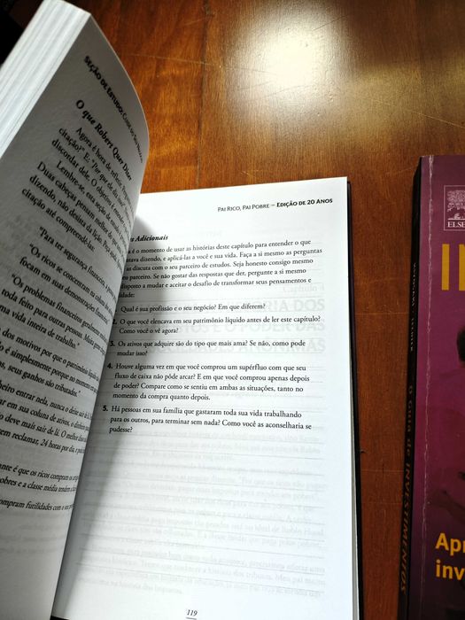 Lote 6 Livros Investimento e Literacia Financeira - Kiyosaki, Graham, Fisher