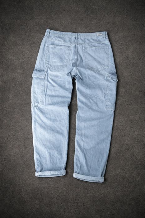 Jeansy Cargo Pull&Bear Oryginalne | Rozmiar EUR 44 | Jak nowe | Jasnoniebieskie