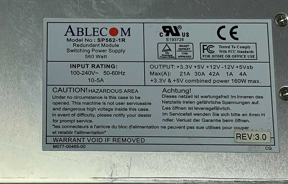 Fonte de alimentação 12v 42 Amp