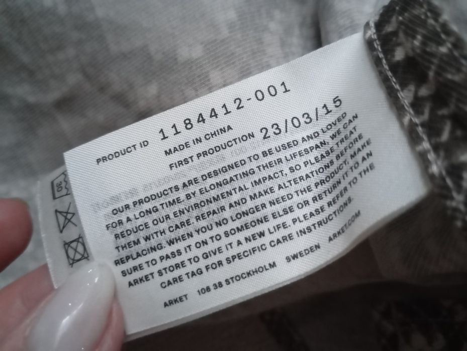 ARKET 38r markowa NOWA sukienka długa midi skóra węża panterka